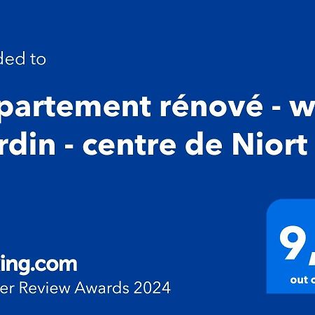 Appartement Renove - Wifi - Jardin - Centre De Ньор Экстерьер фото